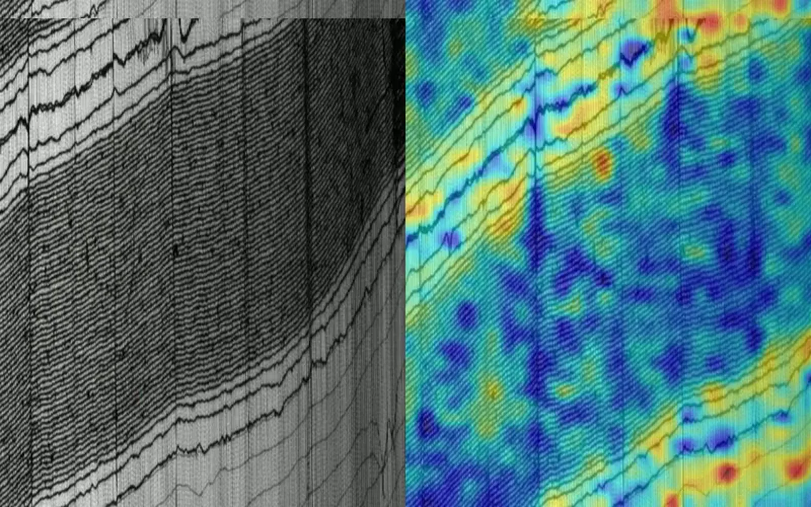 Tire-Cord Fabric Defect Detection: AnomalyCLIP flags breaks, gaps and weave irregularities in tire-cord fabric from a line camera, drawn as a live heatmap.