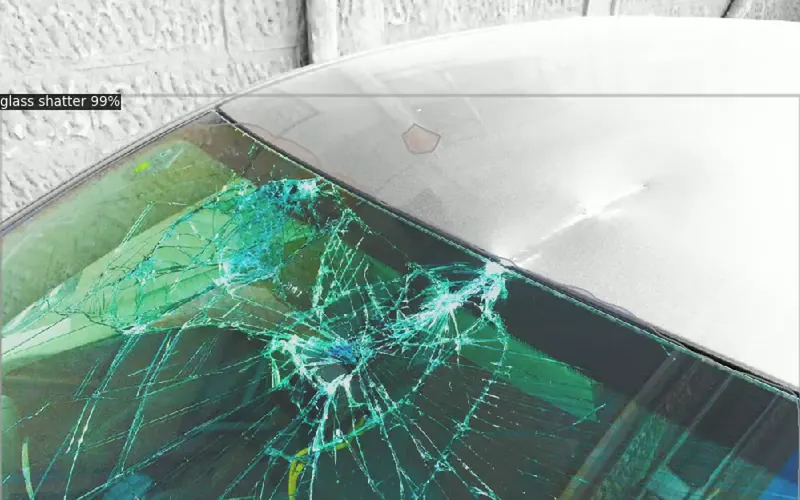 Vehicle Damage Detection: damage segmented and classified from a photo of the vehicle